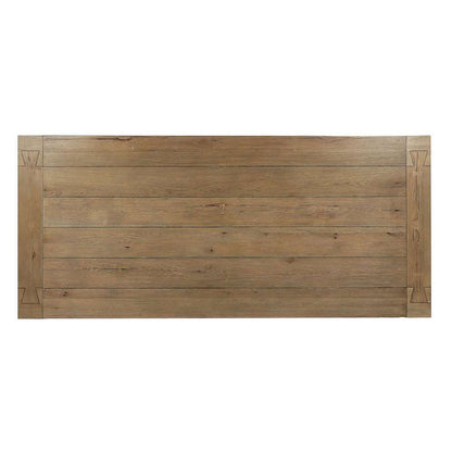 Classic Home - Kingston Reclaimed Oak 89in Dining Table Cafe Brown - 51031506 veiw 3