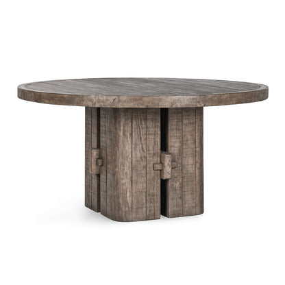 Classic Home - Rosemount Reclaimed Pine 60in Round Dining Table Aged Brown - 51031610 veiw 1
