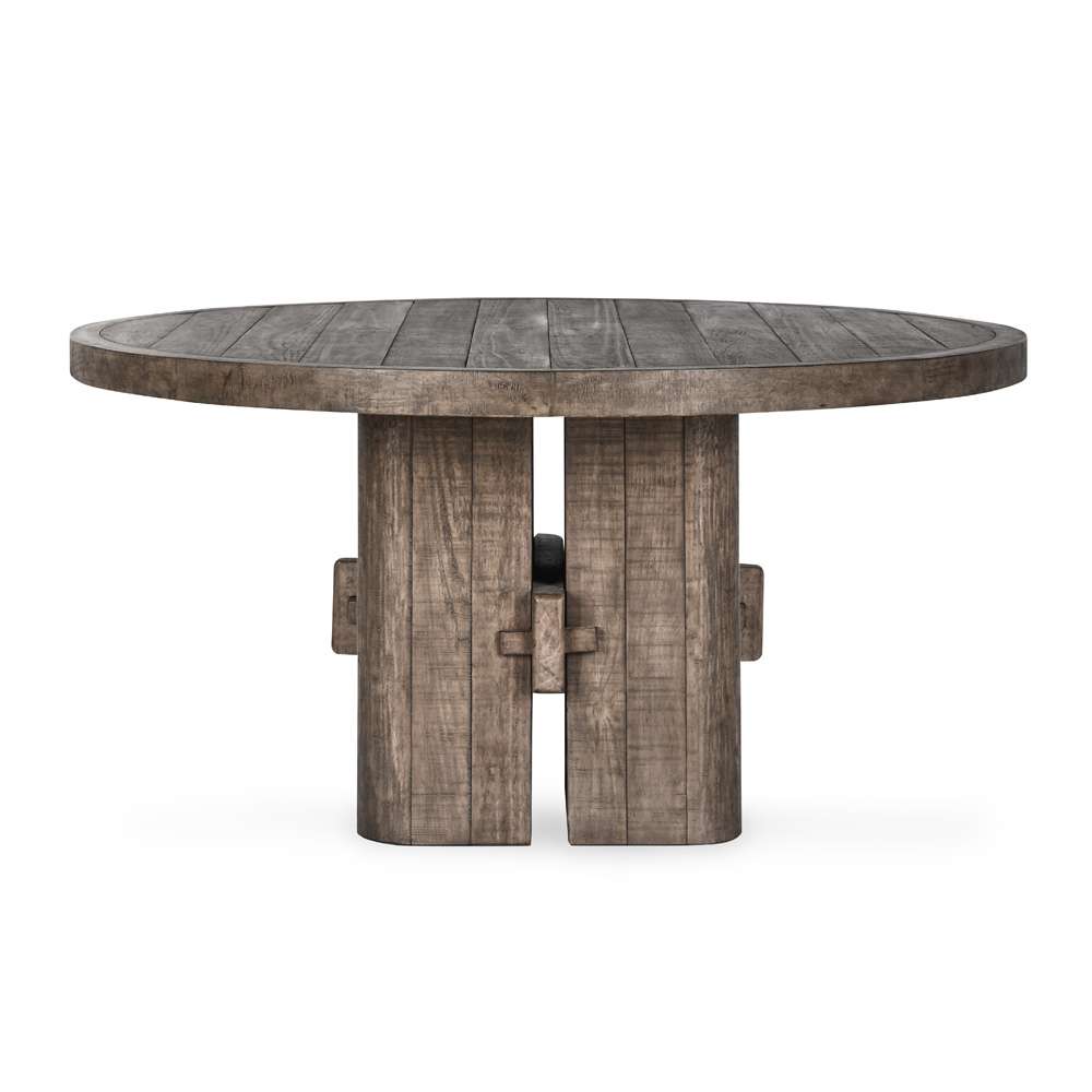 Classic Home - Rosemount Reclaimed Pine 60in Round Dining Table Aged Brown - 51031610 veiw 2