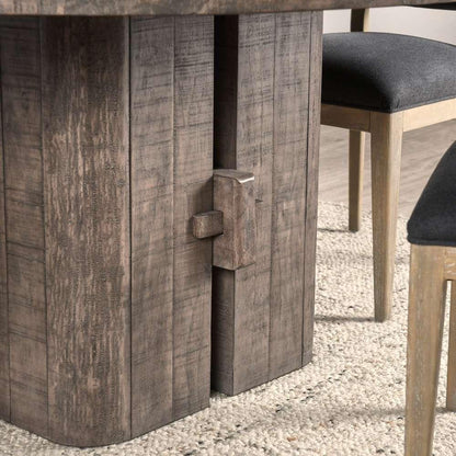 Classic Home - Rosemount Reclaimed Pine 60in Round Dining Table Aged Brown - 51031610 veiw 11