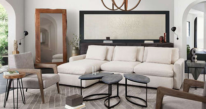 Diamond Sofa - Arcadia 2PC Reversible Chaise Sectional w/ Feather Down Seating in Cream Fabric - ARCADIACM2PC veiw 12