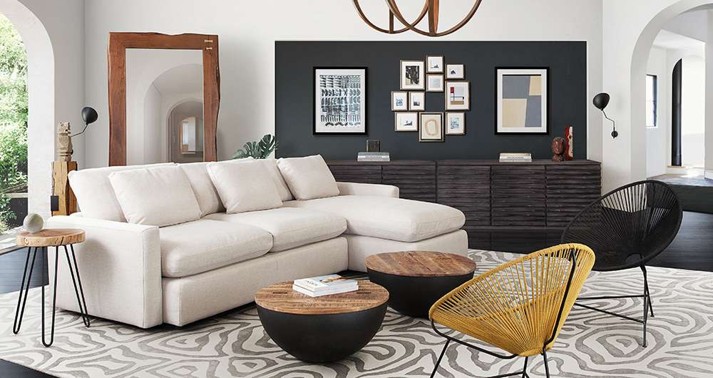 Diamond Sofa - Arcadia 2PC Reversible Chaise Sectional w/ Feather Down Seating in Cream Fabric - ARCADIACM2PC veiw 13