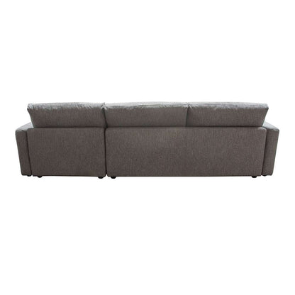 Diamond Sofa - Arcadia 2PC Reversible Chaise Sectional w/ Feather Down Seating in Grey Fabric - ARCADIAGR2PC veiw 10