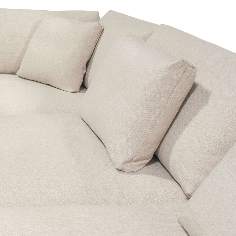 Diamond Sofa - Arcadia 3PC Corner Sectional w/ Feather Down Seating in Cream Fabric - ARCADIACM3PC veiw 3