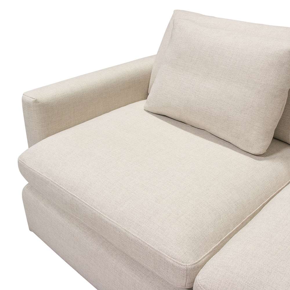 Diamond Sofa - Arcadia 3PC Corner Sectional w/ Feather Down Seating in Cream Fabric - ARCADIACM3PC veiw 11