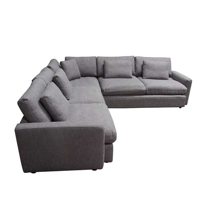 Diamond Sofa - Arcadia 3PC Corner Sectional w/ Feather Down Seating in Grey Fabric - ARCADIAGR3PC veiw 3