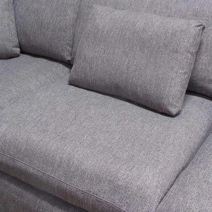 Diamond Sofa - Arcadia 3PC Corner Sectional w/ Feather Down Seating in Grey Fabric - ARCADIAGR3PC veiw 7