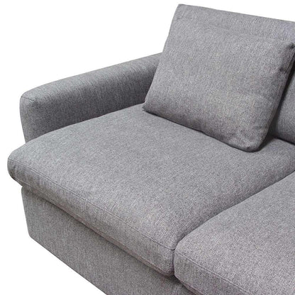 Diamond Sofa - Arcadia 3PC Corner Sectional w/ Feather Down Seating in Grey Fabric - ARCADIAGR3PC veiw 10