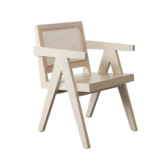 Diamond Sofa - Carter Dining/Accent Chair in Solid Wood Frame in Natural Finish w/ Natural Cane Seat Back - CARTERCHNA veiw 2