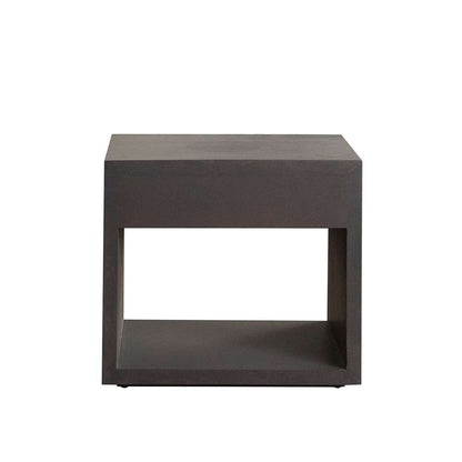 Diamond Sofa - Encore Solid Mango Wood 1-Drawer End Table in Grey Oak Finish w/ Gold Metal Handle - ENCOREETGO veiw 6