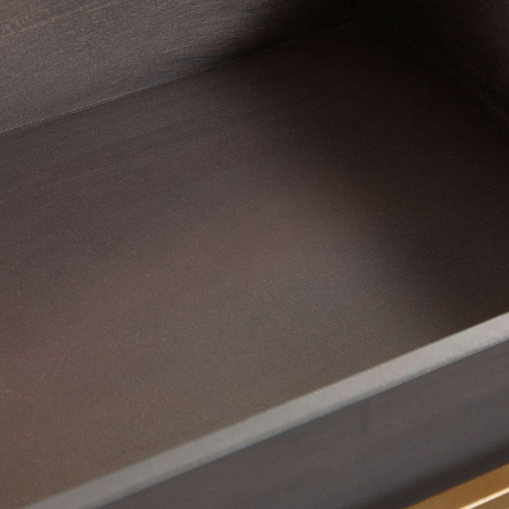 Diamond Sofa - Encore Solid Mango Wood 1-Drawer End Table in Grey Oak Finish w/ Gold Metal Handle - ENCOREETGO veiw 8