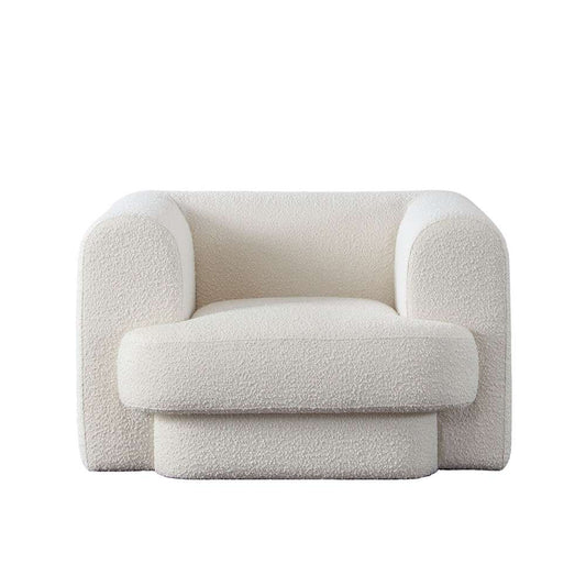 Diamond Sofa - Form Chair in Ivory Boucle Fabric - FORMCHIV veiw 1