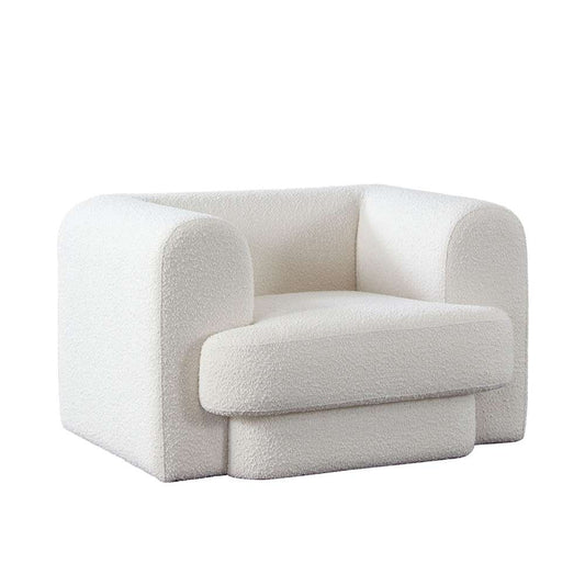 Diamond Sofa - Form Chair in Ivory Boucle Fabric - FORMCHIV veiw 2