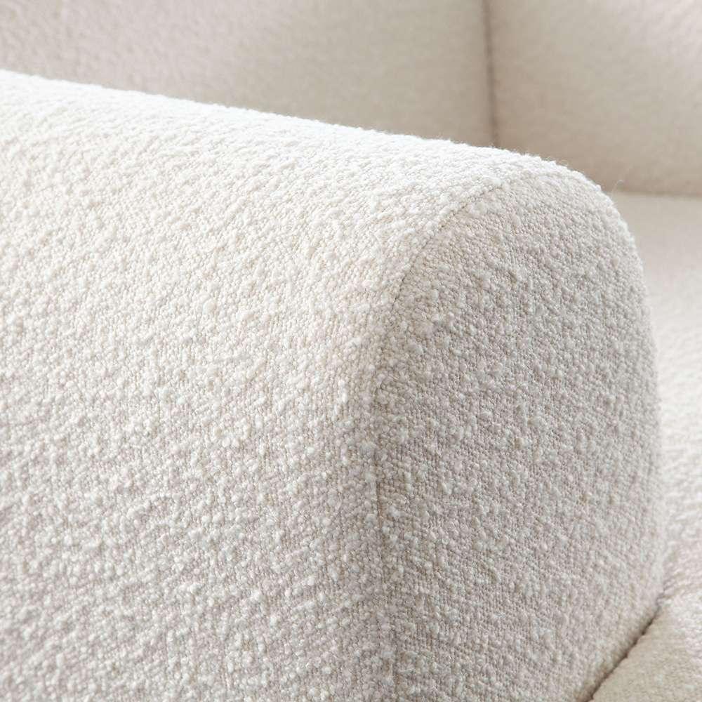 Diamond Sofa - Form Chair in Ivory Boucle Fabric - FORMCHIV veiw 3