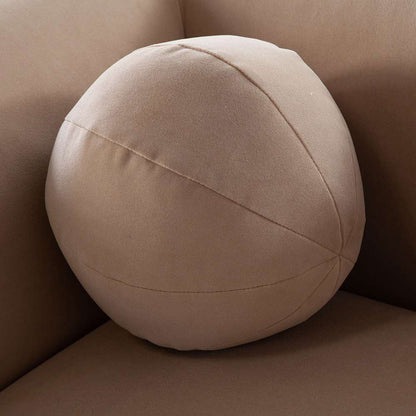 Diamond Sofa - Form Sofa in Camel Performance Velvet w/ (2) Accent Pillow Balls - FORMSOCA veiw 7