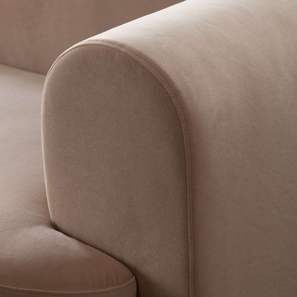 Diamond Sofa - Form Sofa in Camel Performance Velvet w/ (2) Accent Pillow Balls - FORMSOCA veiw 8