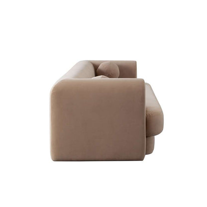Diamond Sofa - Form Sofa in Camel Performance Velvet w/ (2) Accent Pillow Balls - FORMSOCA veiw 11