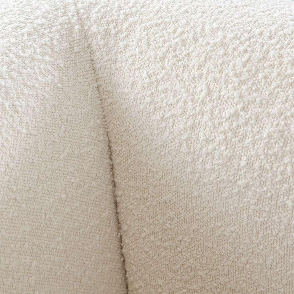 Diamond Sofa - Form Sofa in Ivory Boucle Fabric w/ (2) Accent Pillow Balls - FORMSOIV veiw 7