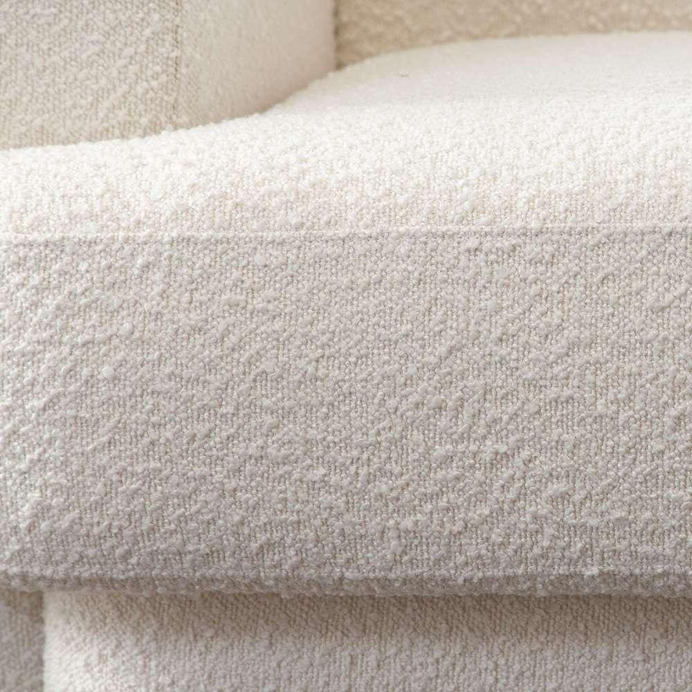 Diamond Sofa - Form Sofa in Ivory Boucle Fabric w/ (2) Accent Pillow Balls - FORMSOIV veiw 9