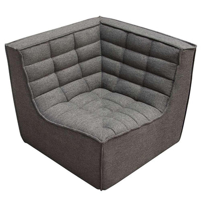 Diamond Sofa - Marshall 3PC Corner Modular Sectional w/ Scooped Seat in Grey Fabric - MARSHALL3PCGR veiw 5