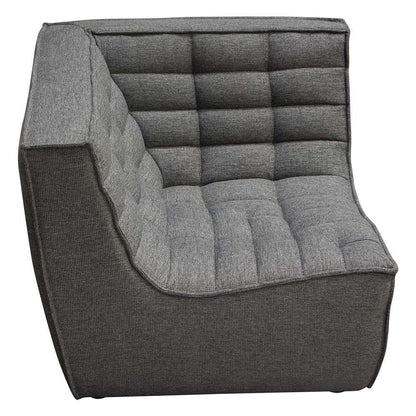 Diamond Sofa - Marshall 3PC Corner Modular Sectional w/ Scooped Seat in Grey Fabric - MARSHALL3PCGR veiw 6