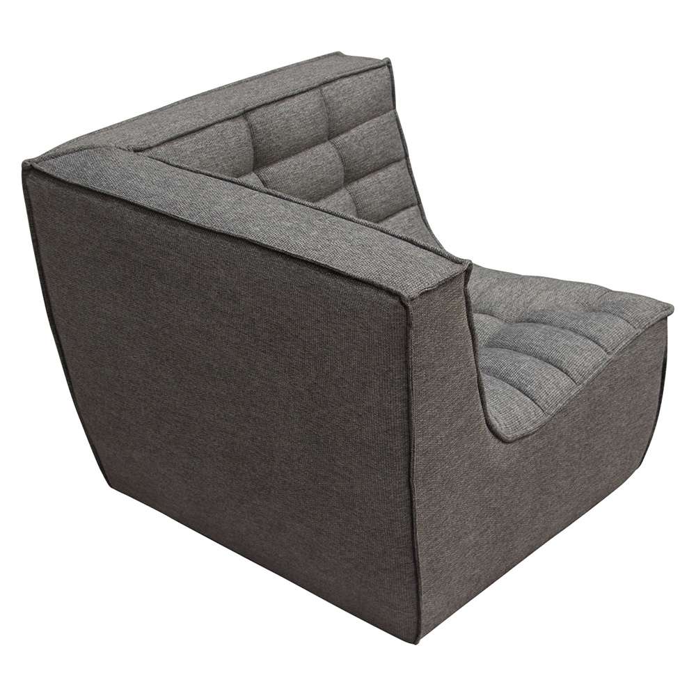 Diamond Sofa - Marshall 3PC Corner Modular Sectional w/ Scooped Seat in Grey Fabric - MARSHALL3PCGR veiw 7