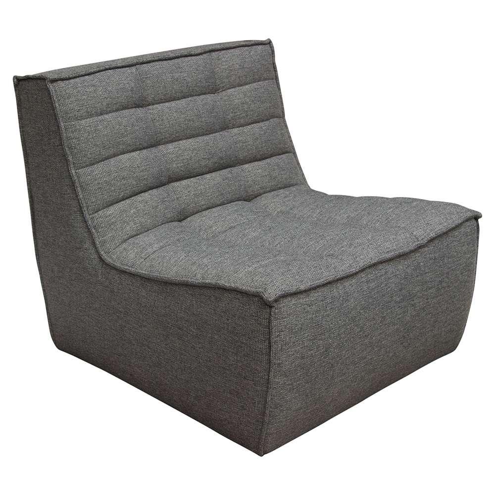 Diamond Sofa - Marshall 5PC Corner Modular Sectional w/ Scooped Seat in Grey Fabric - MARSHALL5PCGR veiw 7