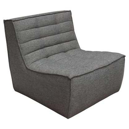 Diamond Sofa - Marshall 5PC Corner Modular Sectional w/ Scooped Seat in Grey Fabric - MARSHALL5PCGR veiw 7