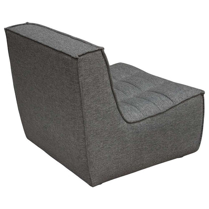 Diamond Sofa - Marshall 5PC Corner Modular Sectional w/ Scooped Seat in Grey Fabric - MARSHALL5PCGR veiw 9
