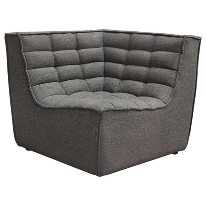 Diamond Sofa - Marshall 5PC Corner Modular Sectional w/ Scooped Seat in Grey Fabric - MARSHALL5PCGR veiw 12