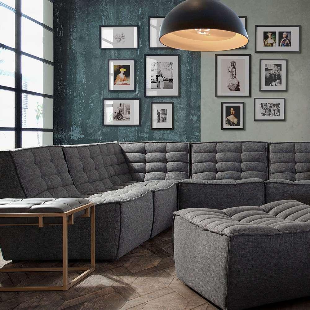 Diamond Sofa - Marshall Scooped Seat Armless Chair in Grey Fabric - MARSHALLACGR veiw 4