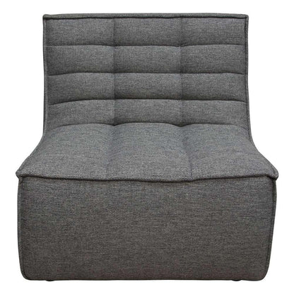 Diamond Sofa - Marshall Scooped Seat Armless Chair in Grey Fabric - MARSHALLACGR veiw 10