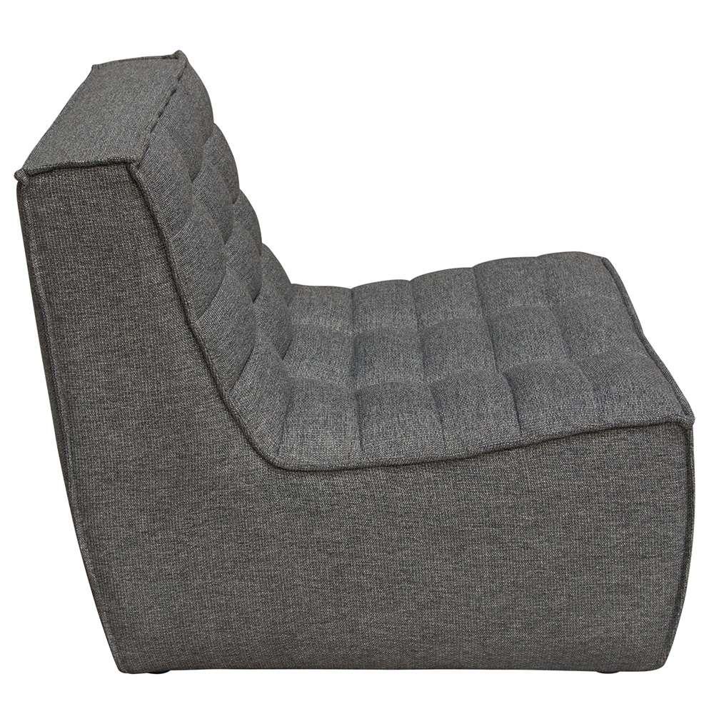 Diamond Sofa - Marshall Scooped Seat Armless Chair in Grey Fabric - MARSHALLACGR veiw 12
