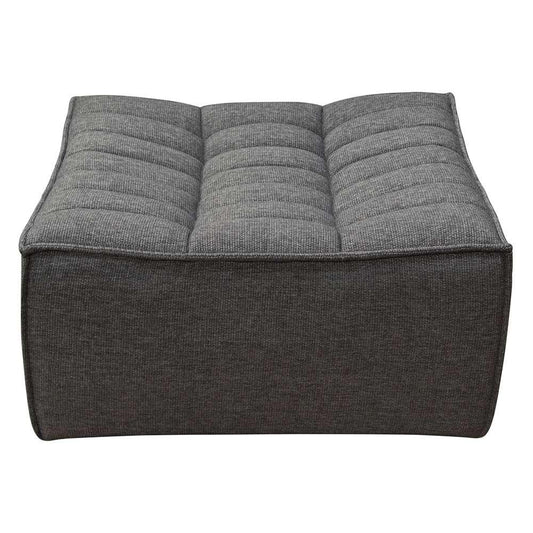 Diamond Sofa - Marshall Scooped Seat Ottoman in Grey Fabric - MARSHALLOTGR veiw 1
