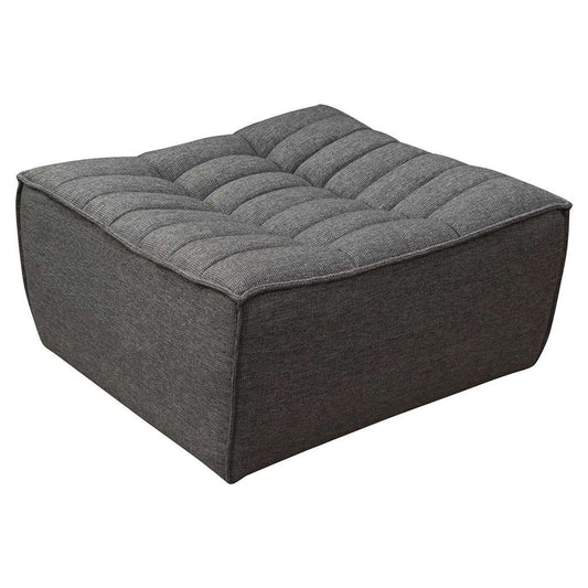 Diamond Sofa - Marshall Scooped Seat Ottoman in Grey Fabric - MARSHALLOTGR veiw 2