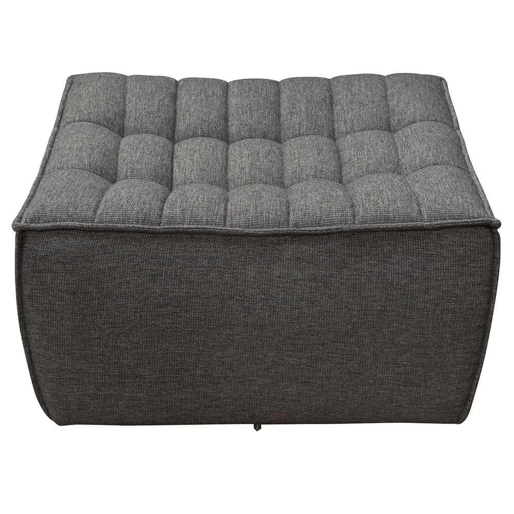 Diamond Sofa - Marshall Scooped Seat Ottoman in Grey Fabric - MARSHALLOTGR veiw 3