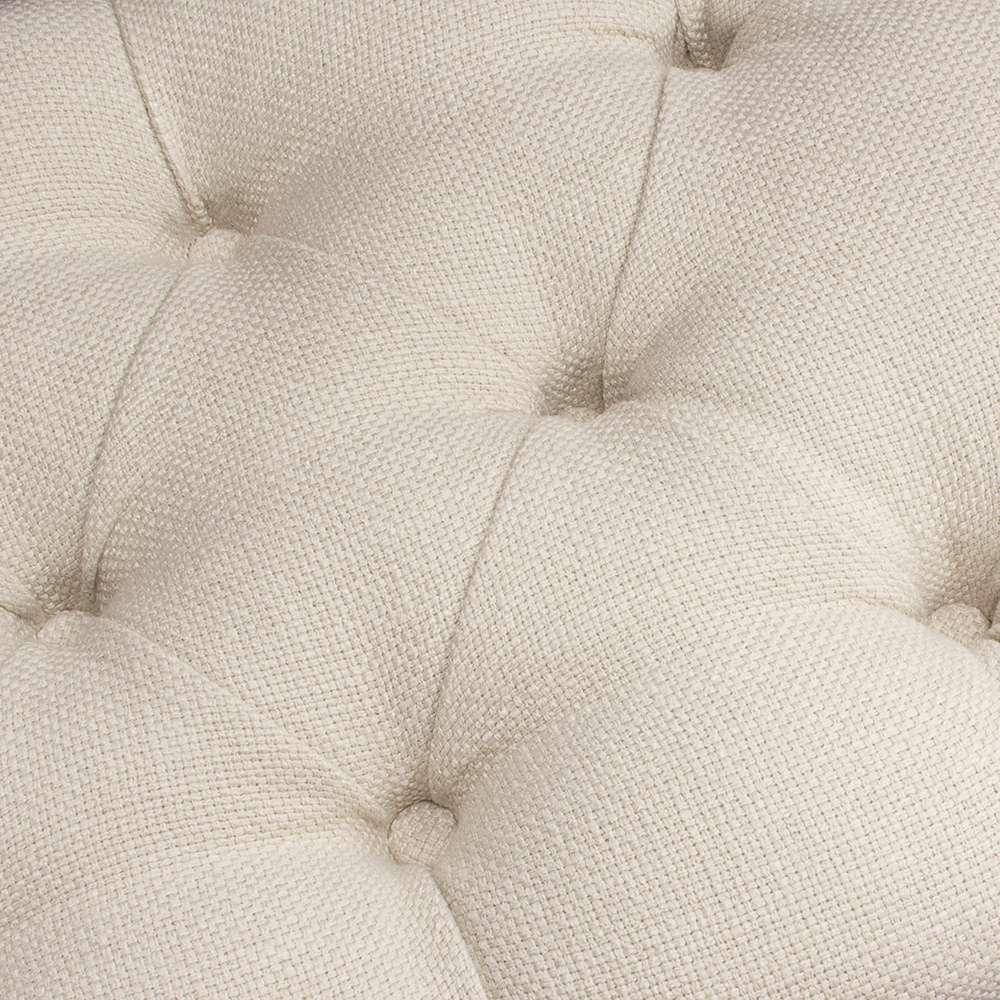 Diamond Sofa - Mateo Black Powder Coat Metal Small Linen Tufted Bench - Desert Sand Linen - MATEOBESSD veiw 5