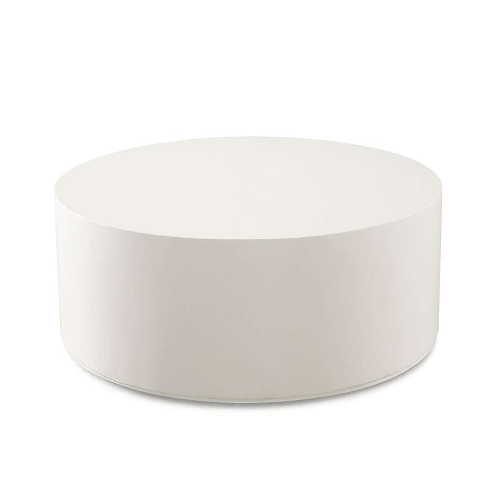 Diamond Sofa - Montage Round Cocktail Table in Ivory Faux Cement Finish - MONTAGERCTIV veiw 2
