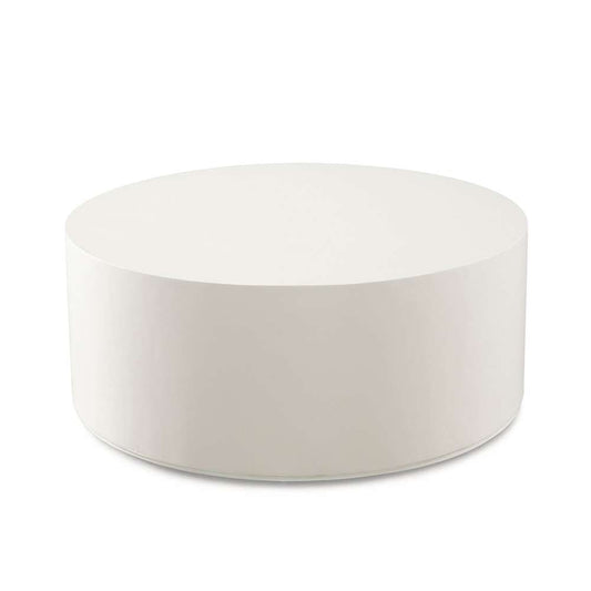 Diamond Sofa - Montage Round Cocktail Table in Ivory Faux Cement Finish - MONTAGERCTIV veiw 2