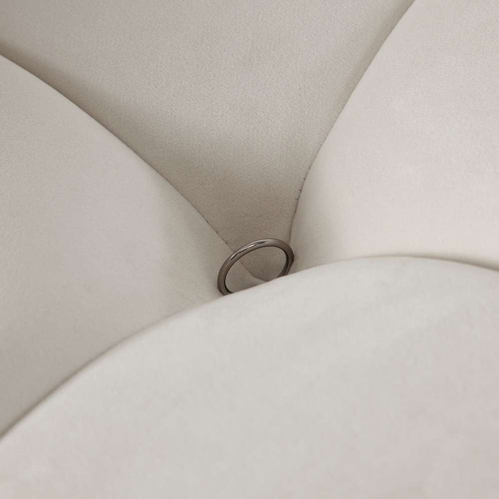 Diamond Sofa - Paloma 2PC Modular 74 Inch Sofa in Light Cream Velvet - PALOMA1LC1RCCM veiw 4