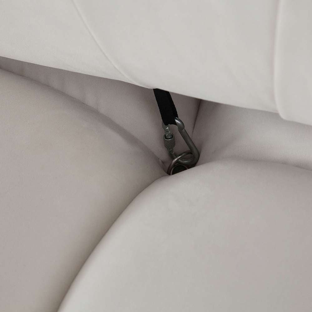 Diamond Sofa - Paloma 2PC Modular 74 Inch Sofa in Light Cream Velvet - PALOMA1LC1RCCM veiw 8