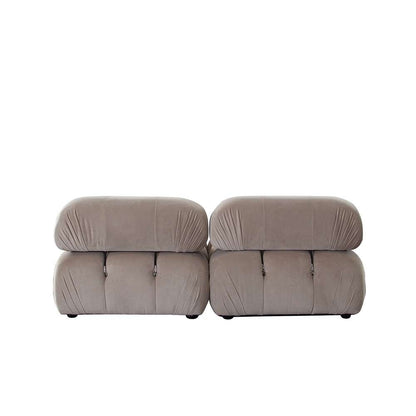 Diamond Sofa - Paloma 2PC Modular 74 Inch Sofa in Mink Tan Velvet - PALOMA1LC1RCTN veiw 12
