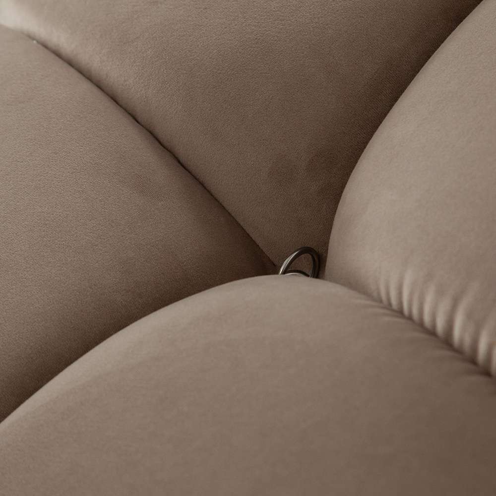 Diamond Sofa - Paloma 3PC Modular 111 Inch Sofa in Mink Tan Velvet - PALOMA1LC1AC1RCTN veiw 3