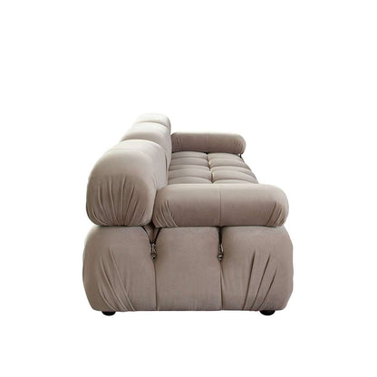 Diamond Sofa - Paloma 3PC Modular 111 Inch Sofa in Mink Tan Velvet - PALOMA1LC1AC1RCTN veiw 11