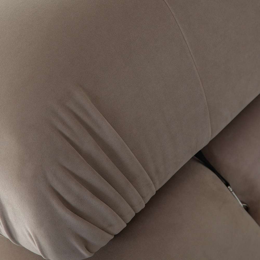 Diamond Sofa - Paloma Armless Chair in Mink Tan Velvet - PALOMAACTN veiw 6