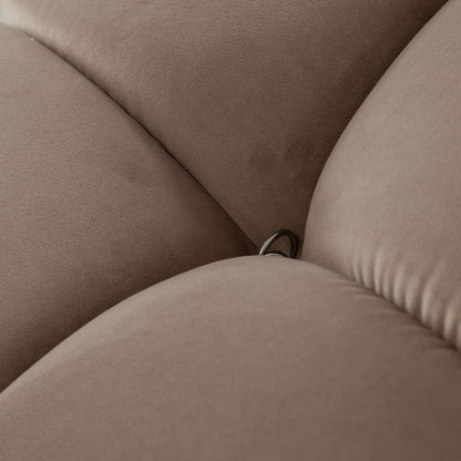 Diamond Sofa - Paloma Rectangle Ottoman in Mink Tan Velvet - PALOMAOTTN veiw 3