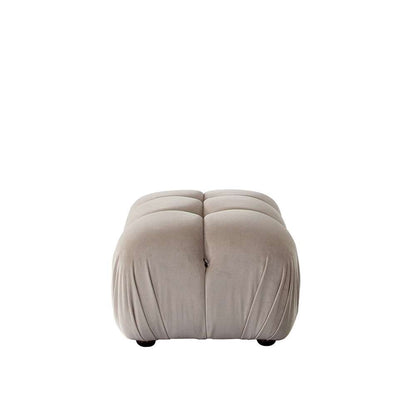 Diamond Sofa - Paloma Rectangle Ottoman in Mink Tan Velvet - PALOMAOTTN veiw 5