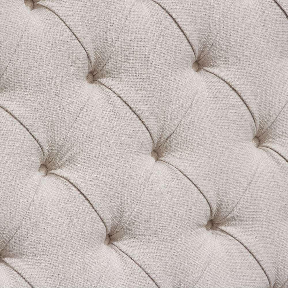 Diamond Sofa - Park Avenue Eastern King Tufted Bed with Vintage Wing in Desert Sand Linen - PARKAVESDEKBED veiw 4