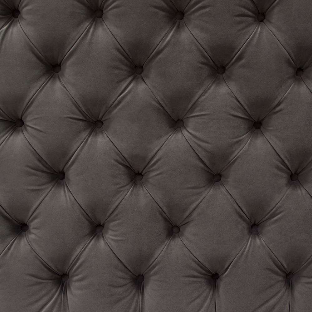 Diamond Sofa - Park Avenue Eastern King Tufted Bed with Vintage Wing in Smoke Grey Velvet - PARKAVESKEKBED veiw 8