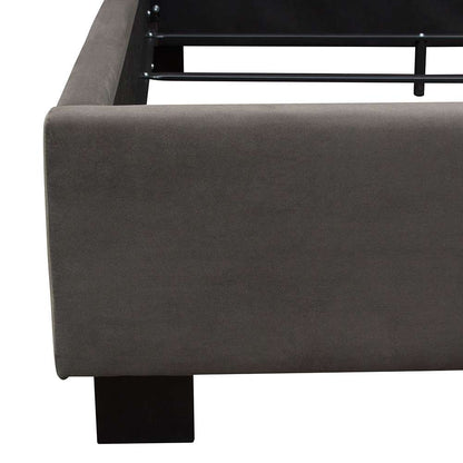 Diamond Sofa - Park Avenue Queen Tufted Bed with Vintage Wing in Smoke Grey Velvet - PARKAVESKQUBED veiw 6